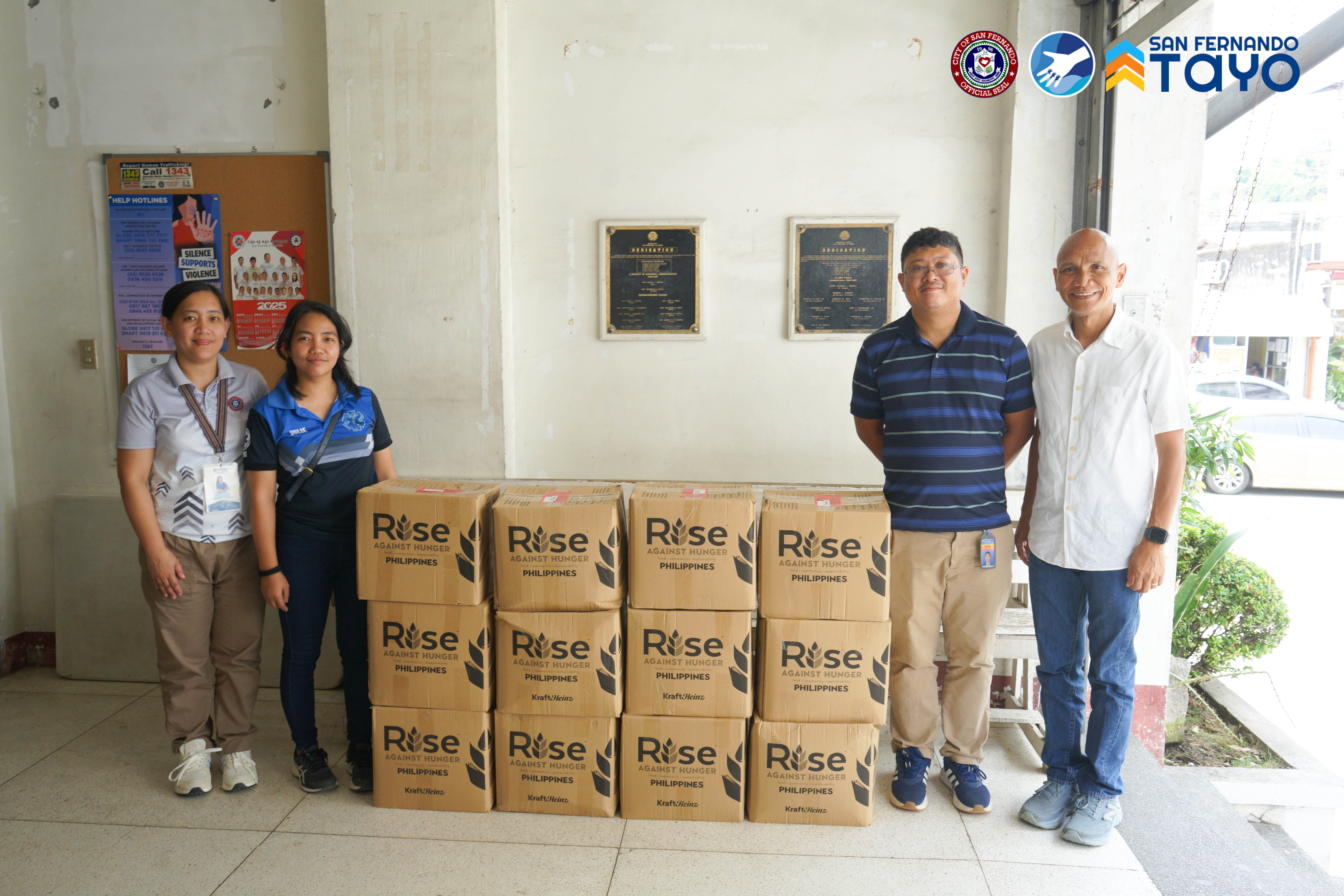 GLOBE TELECOM, RISE AGAINST HUNGER PH DONATES COMPACT FOOD TO CITY OF SAN FERNANDO, LA UNION