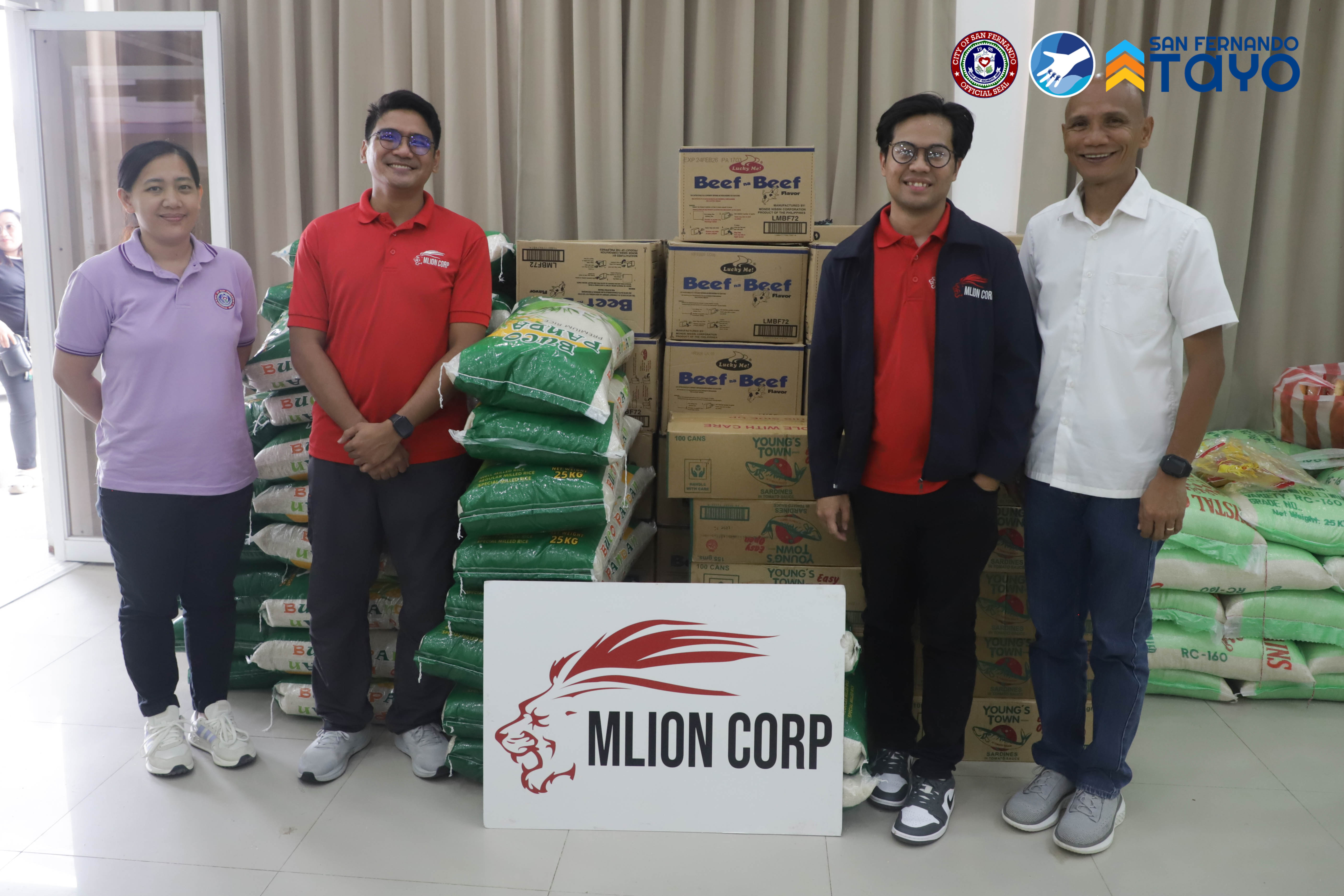 KARAGDAGANG TULONG SA SAN FERNANDO, HANDOG NG MLION CORPORATION